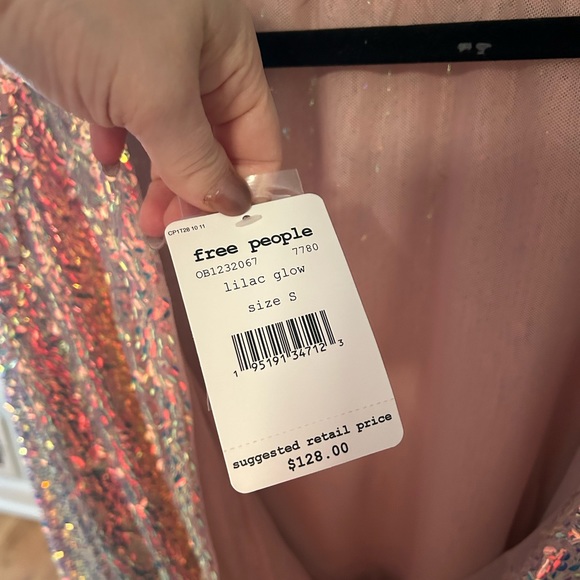 NWT FREE PEOPLE MOONSTRUCK TOP SMALL - Picture 5 of 7